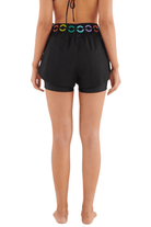 Saudade Swim Black Rainbow Shorts