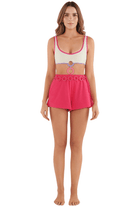 Saudade Swim Flamingo Shorts Fuchsia