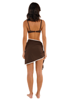 Saudade Swim Black Rainbow Shorts Espresso