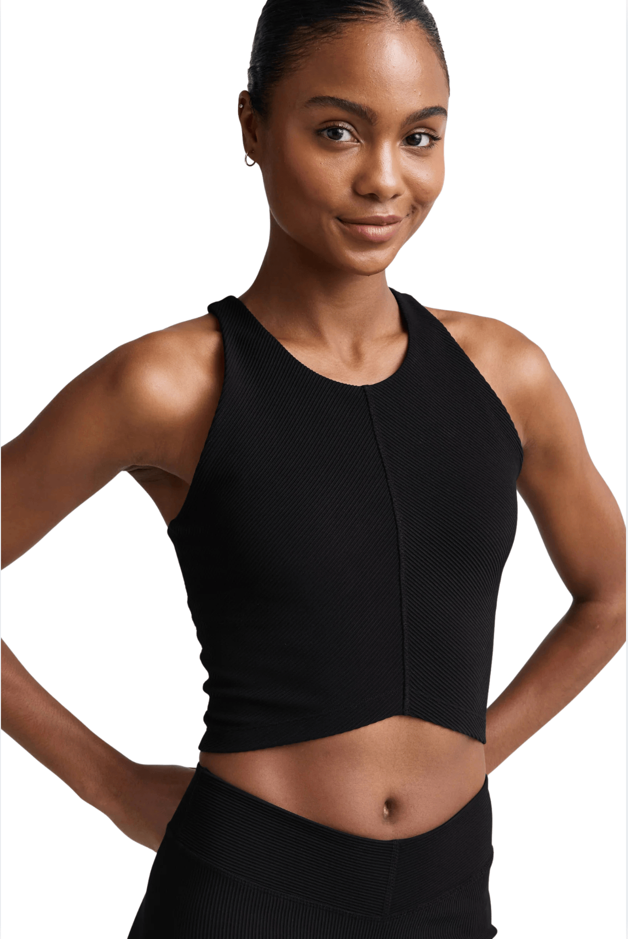 Impulse Ribbed High Neck Tank