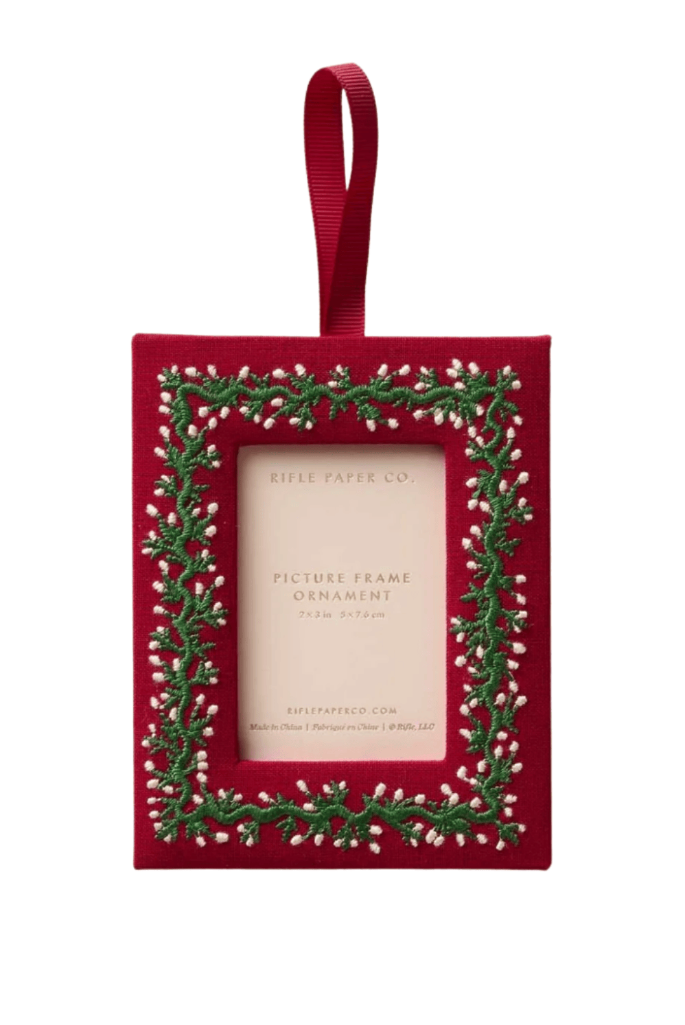 Embroidered Frame Ornament