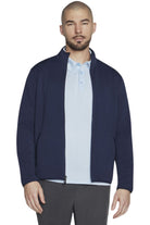 Skechers Men The Hoodless Hoodie Ottoman Jacket Navy