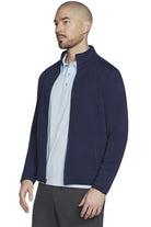 Skechers Men The Hoodless Hoodie Ottoman Jacket Navy