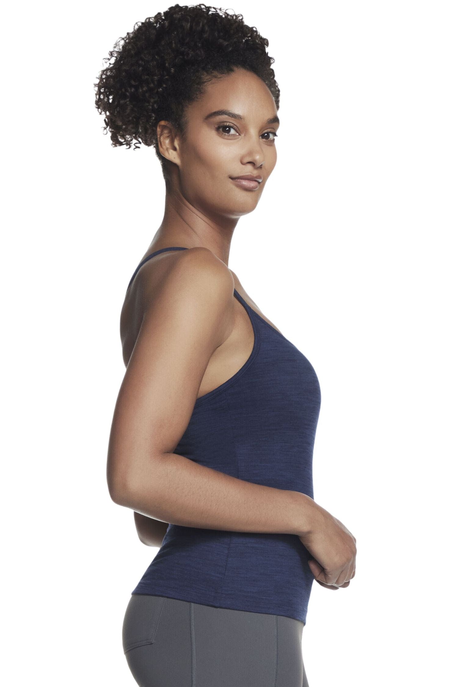 Skechers GoStretch Diamond Brushed Crop Navy