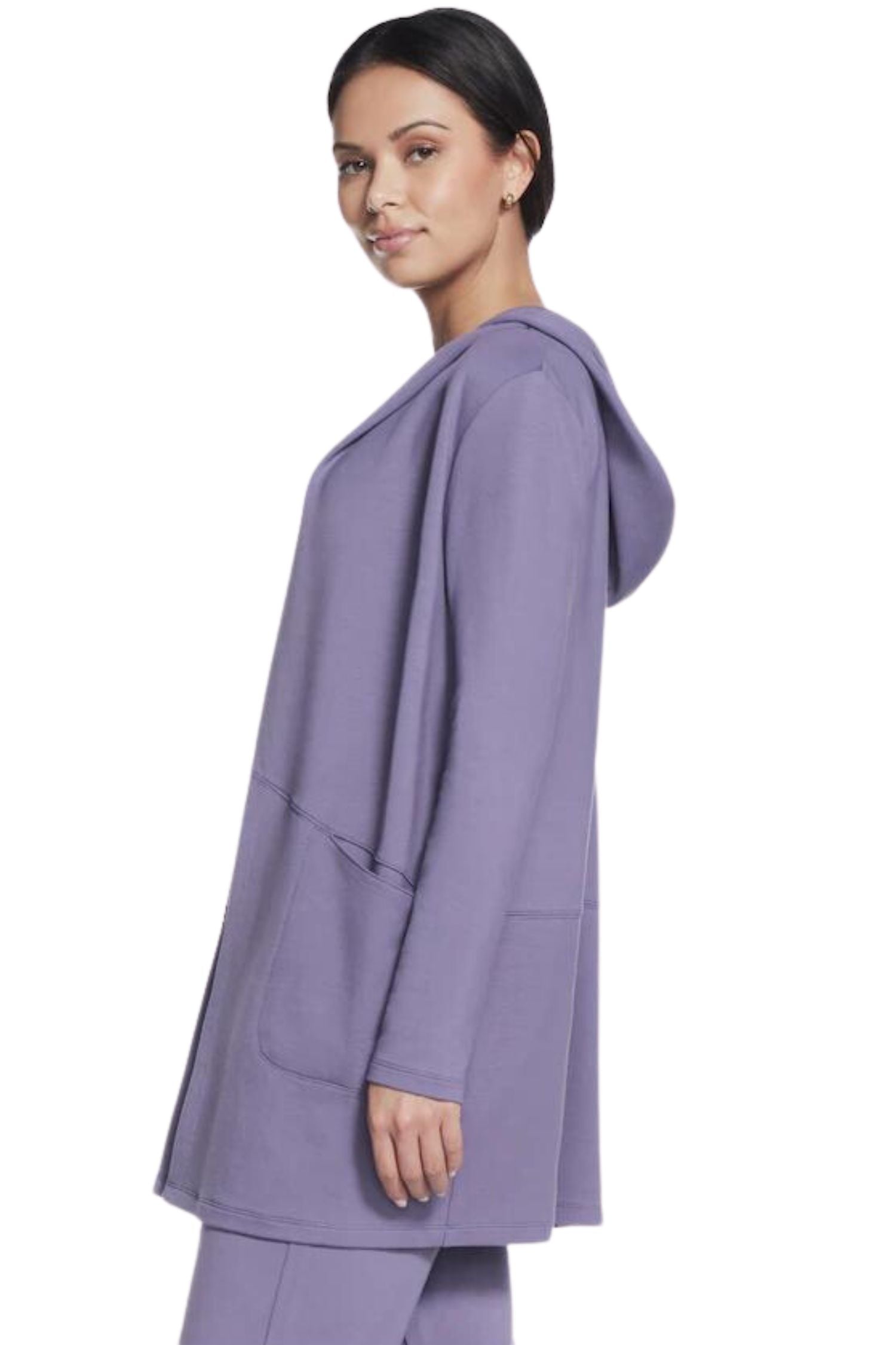 Skechers Restful Hoodigan Gray Purple