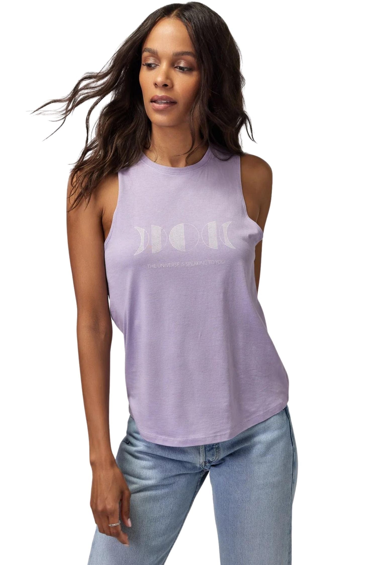Spiritual Gangster The Universe Muscle Tank Dark Wisteria