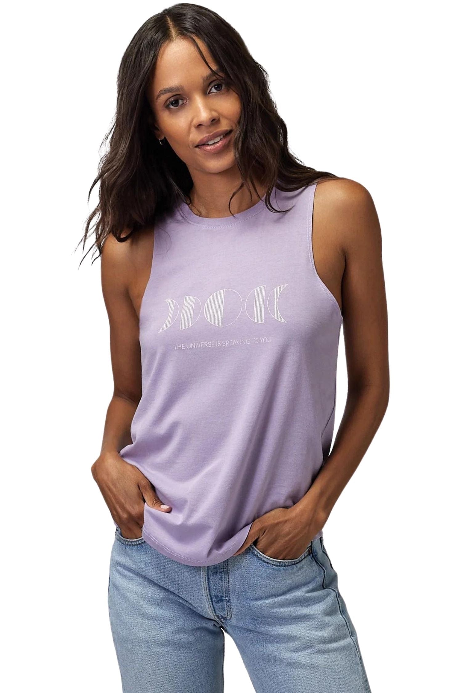 Spiritual Gangster The Universe Muscle Tank Dark Wisteria