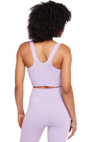 Spiritual Gangster Amor Crop Tank Dark Wisteria