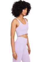 Spiritual Gangster Amor Crop Tank Dark Wisteria