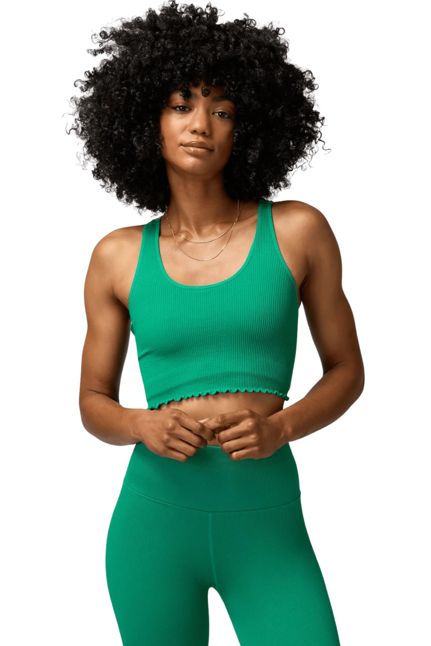 Spiritual Gangster Amor Crop Tank Jade