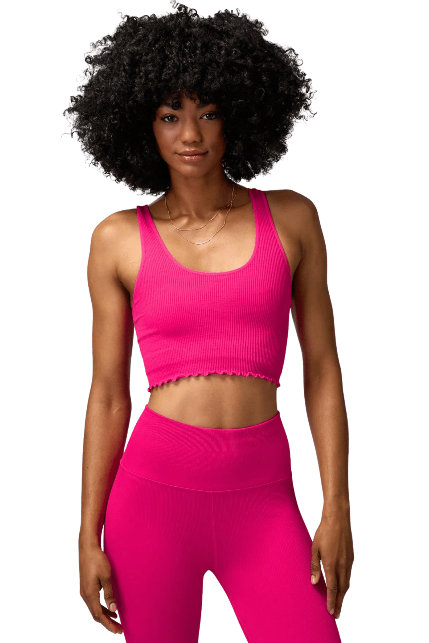 Spiritual Gangster Amor Crop Tank Magenta