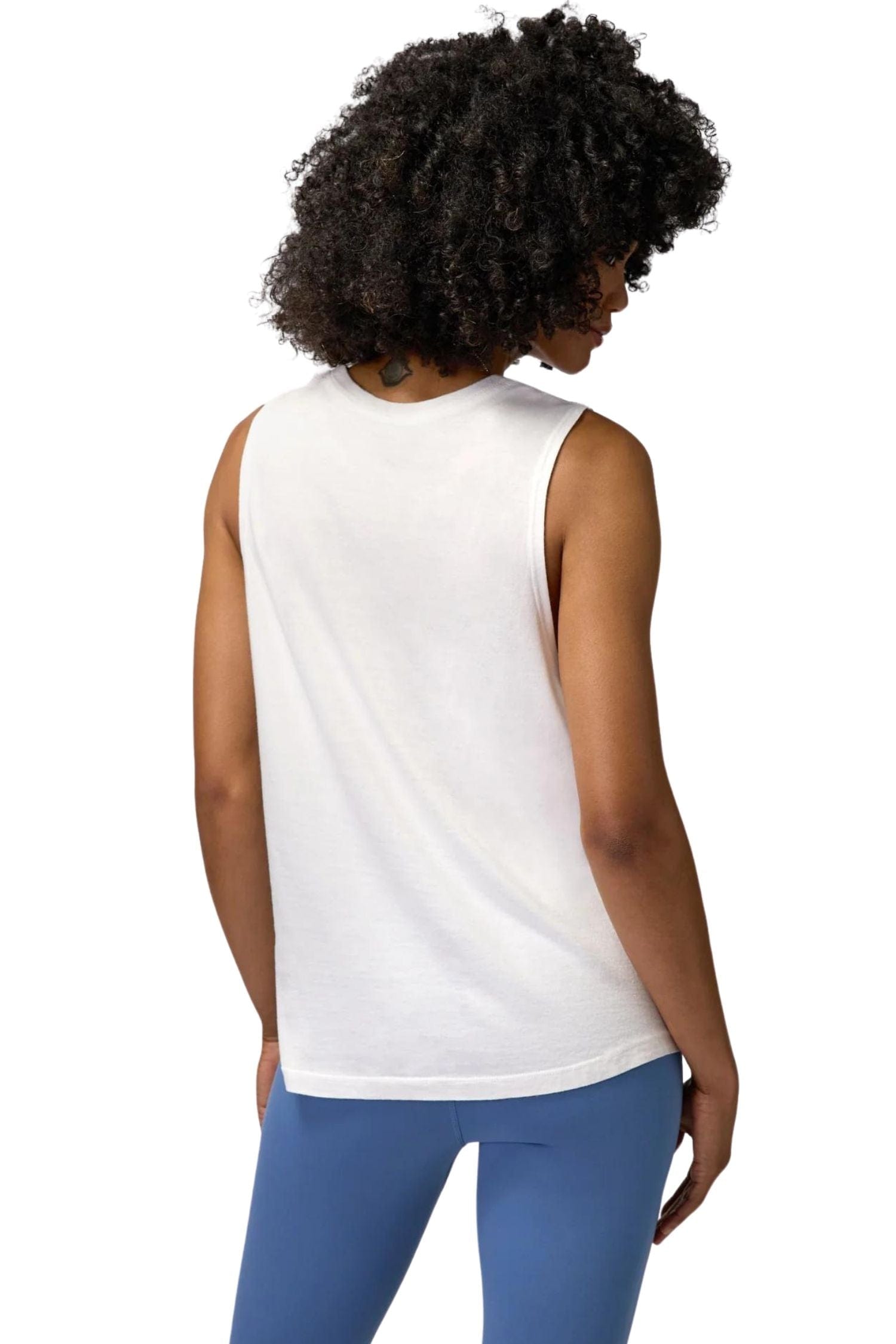 Spiritual Gangster Stars Jade Muscle Tank White