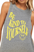 Spiritual Gangster Kind Jade Muscle Tank Heather Grey