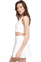 Spiritual Gangster Cruz One Shoulder Tank Bright White