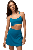 Spiritual Gangster Skinny T Back Novelty Bra Dark Turquoise