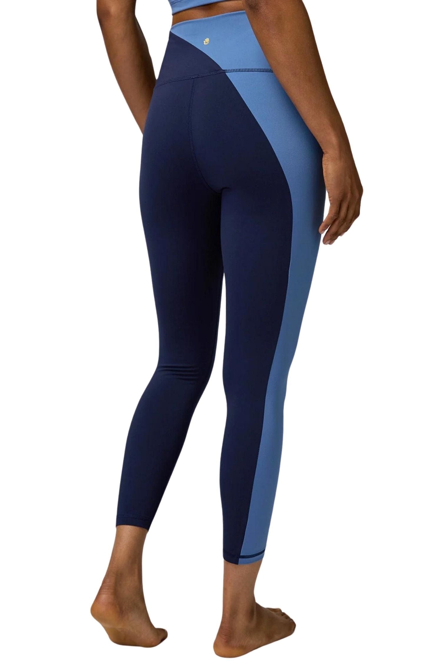 Spiritual Gangster Zoe Colorblock 7/8 Legging Midnight Navy / Pacific Blue