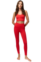 Spiritual Gangster Amor Crop Tank Ruby Red