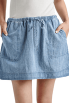 Splendid Alice Cotton Mini Skirt Indigo