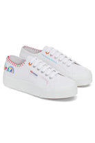 Superga 2740 Happy Logo Sneakers White Multi Color