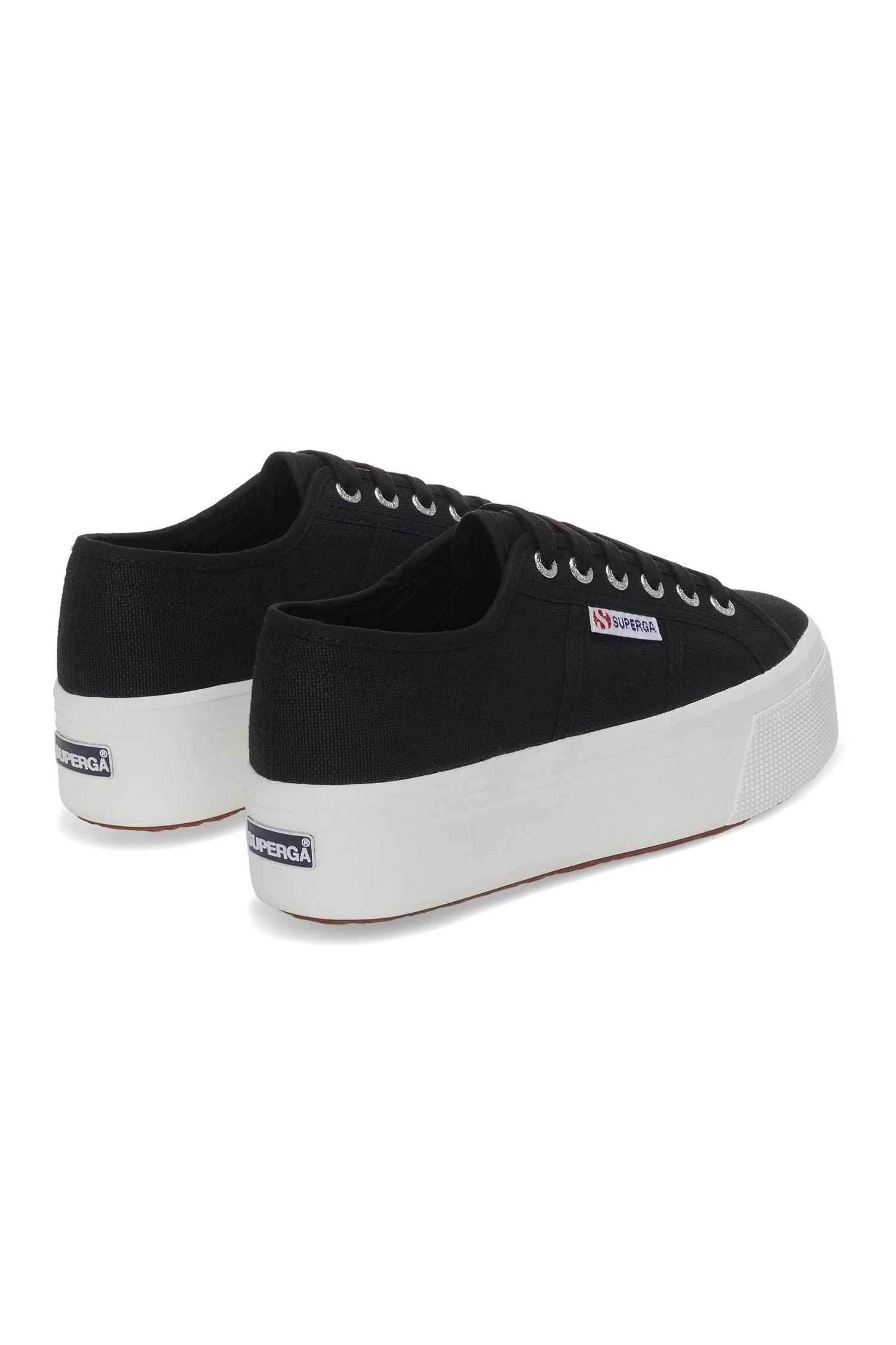 Superga 2790 Platform Sneakers Black F Avorio