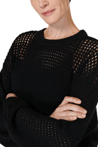 Sweaty Betty Tides High Open Weave Sweater Black