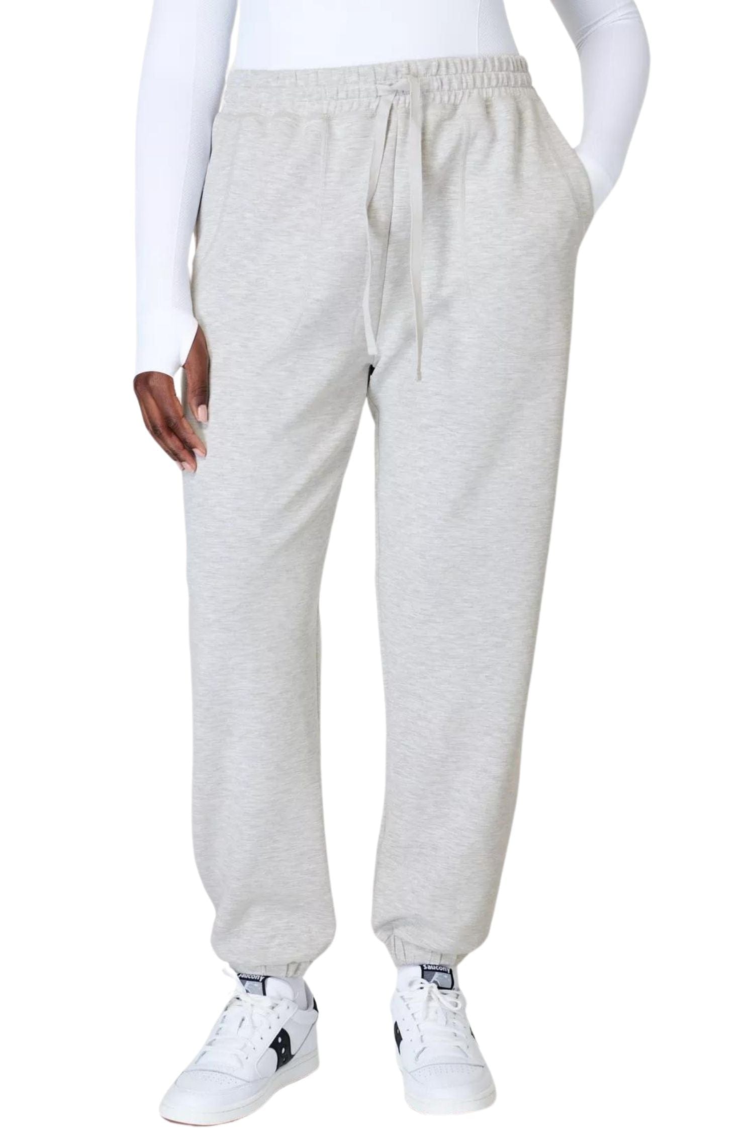 Sweaty Betty Sand Wash Cuffed Pants Ice Grey Marl