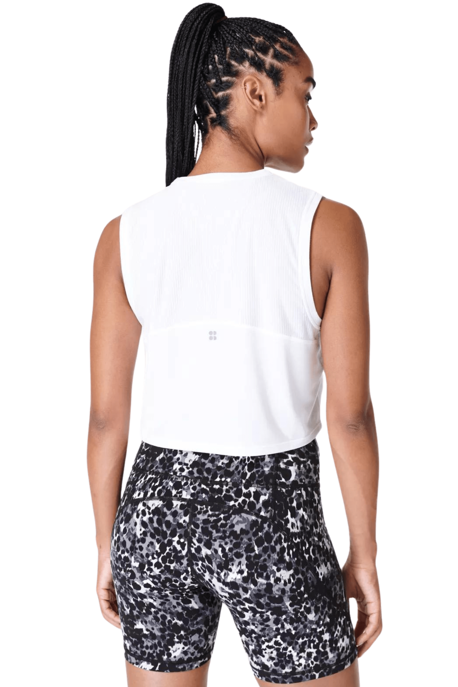 Sweaty Betty Breathe Easy Crop Muscle Tank White