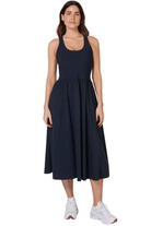 Sweaty Betty Explorer Ribbed Racer Dress Navy Blue