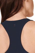 Sweaty Betty Explorer Ribbed Racer Dress Navy Blue