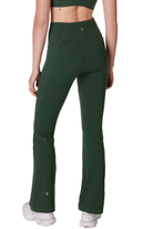 Sweaty Betty Power Boot Cut 2.0 Wrap Waist Trek Green