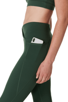 Sweaty Betty Power Boot Cut 2.0 Wrap Waist Trek Green