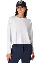 Sweaty Betty Essential Crop Long Sleeve White