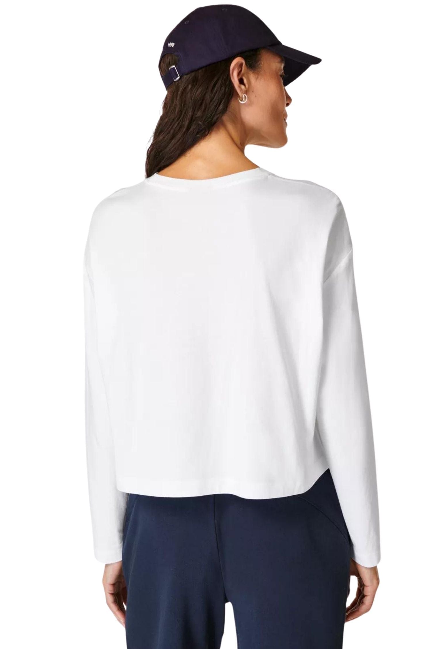 Sweaty Betty Essential Crop Long Sleeve White