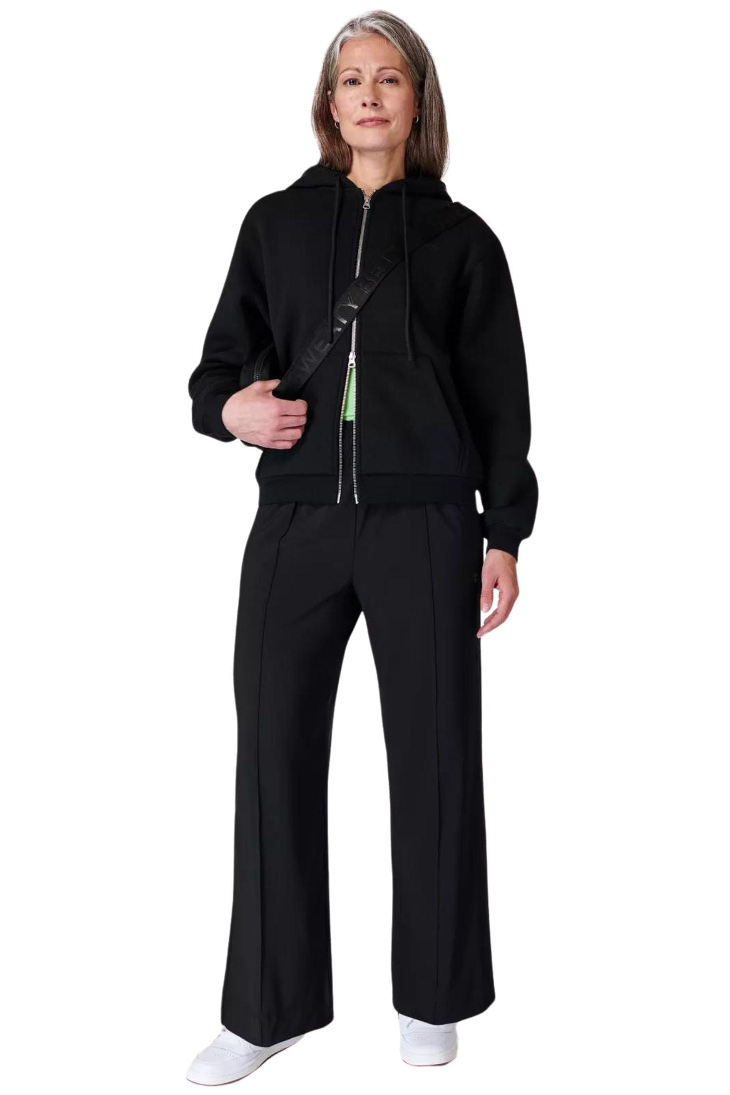 Sweaty Betty Explorer Wide Leg Track Pants Black