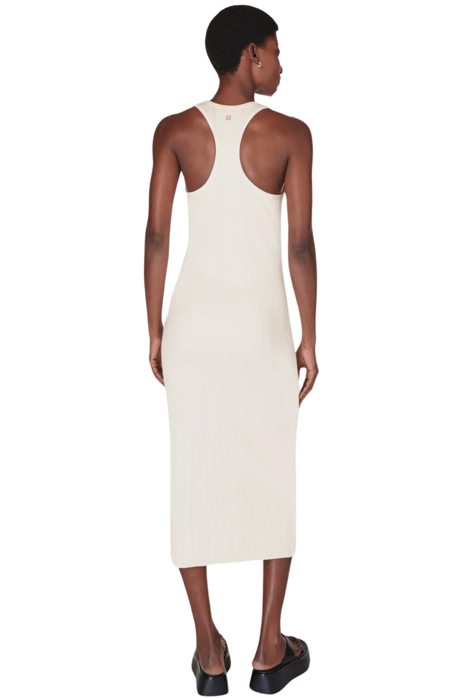 Sweaty Betty Resort Rib Tank Dress Lily White