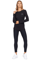 The Upside Rib Chrissy Long Sleeve Top Black
