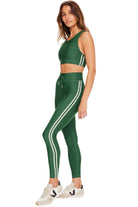 The Upside Oxford 25in Midi Pant Fern