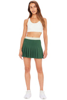 The Upside Oxford Sloan Skirt Fern