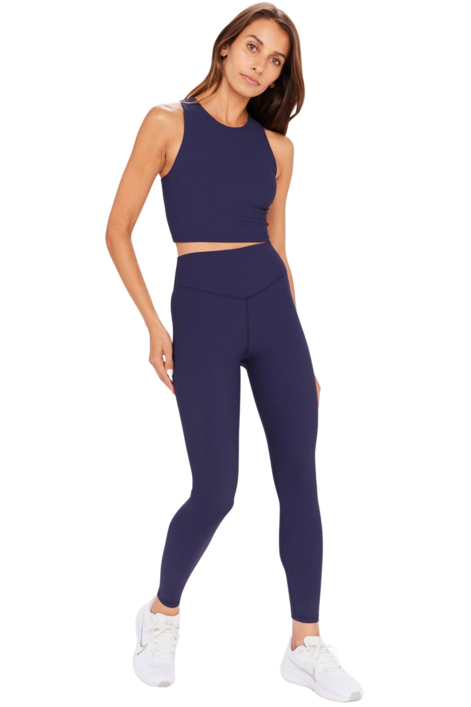 The Upside Ribbed Samara Crop Navy