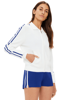 The Upside Carnaby Pari Zip Knit Jacket White