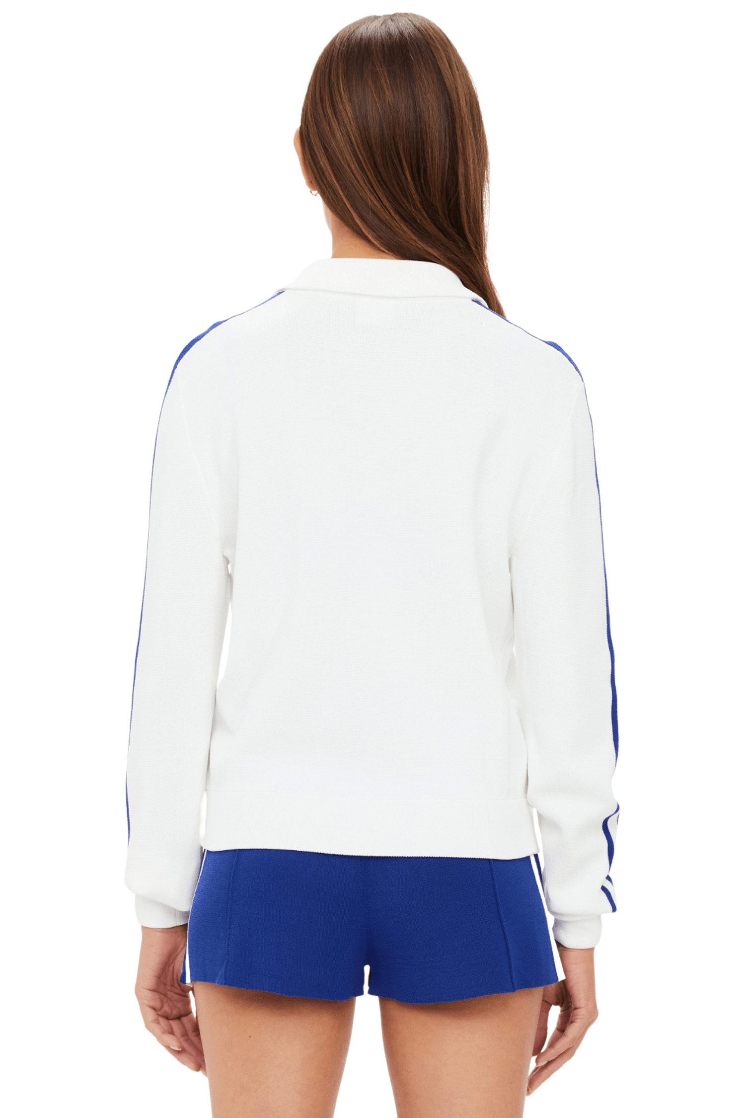 The Upside Carnaby Pari Zip Knit Jacket White
