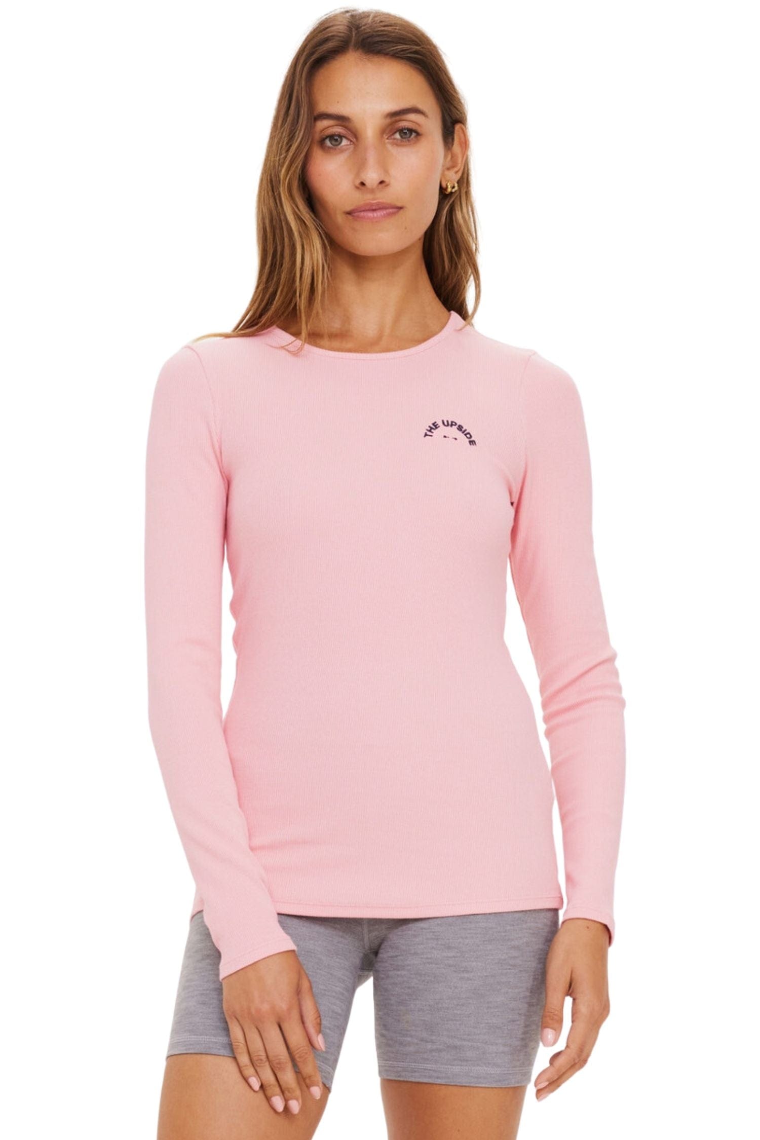 The Upside Rib Chrissy Long Sleeve Top Blossom