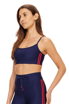 The Upside Oxford Hutton Scoop Bra Navy