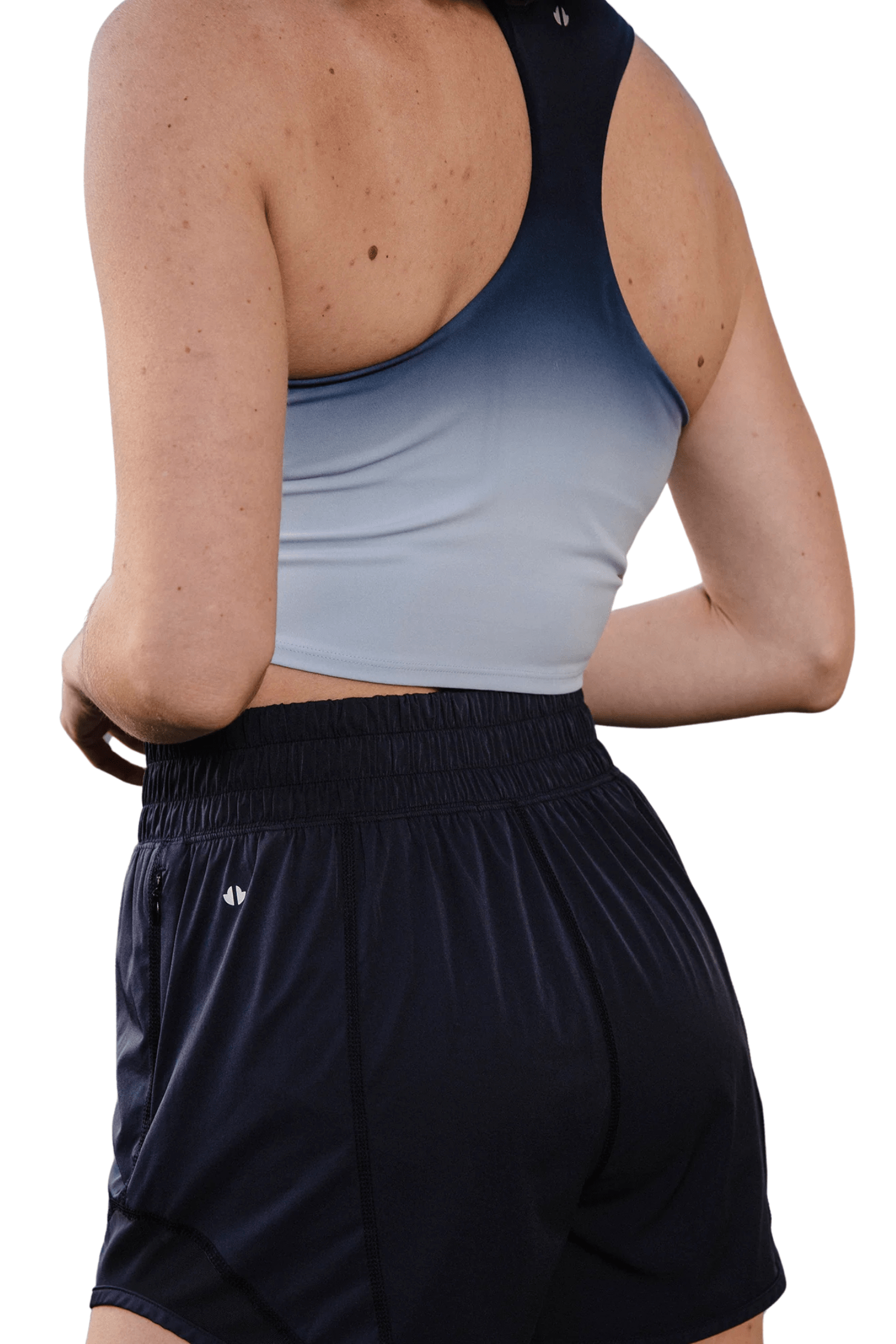 Thrive Société Endure Ombre High Neck Bra Carbon Ombre