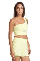 Uplift One Shoulder Bra Lime Glow