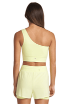 Uplift One Shoulder Bra Lime Glow