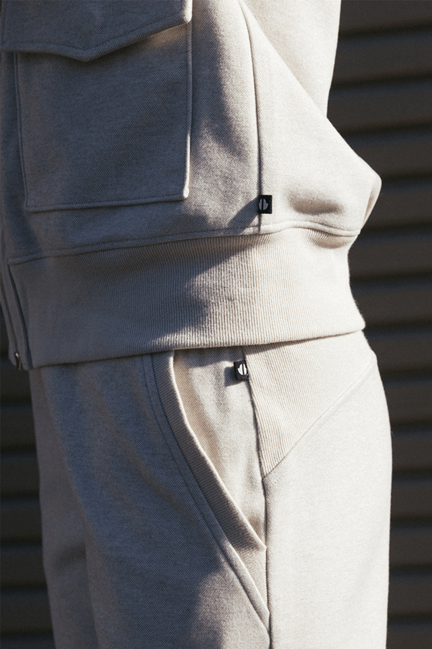 Thrive Société Quinn Double Zip Jacket Stone