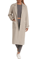 Thrive Société Quinn Trench Coat Stone