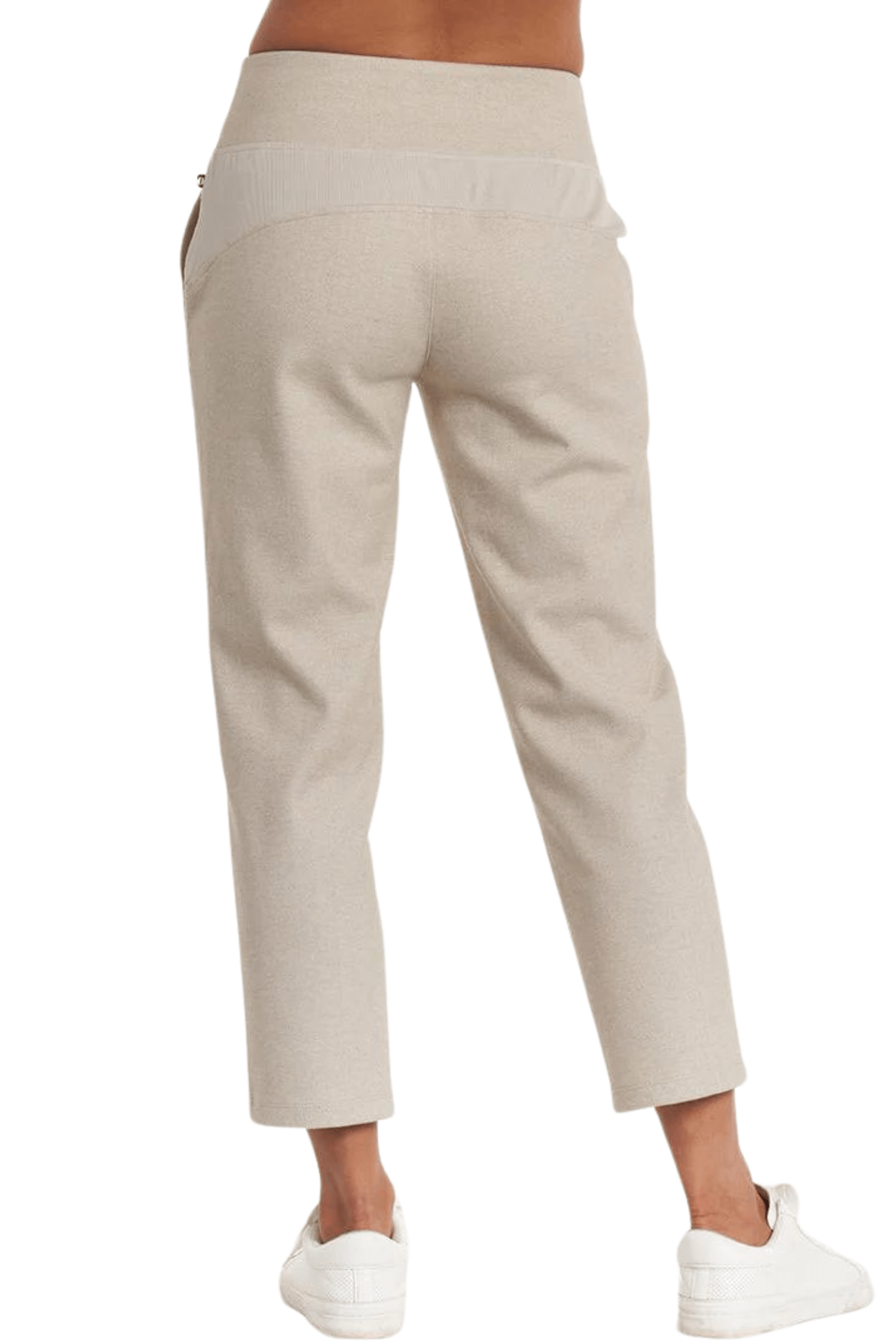 Thrive Société Quinn Rib Trim Trouser Stone