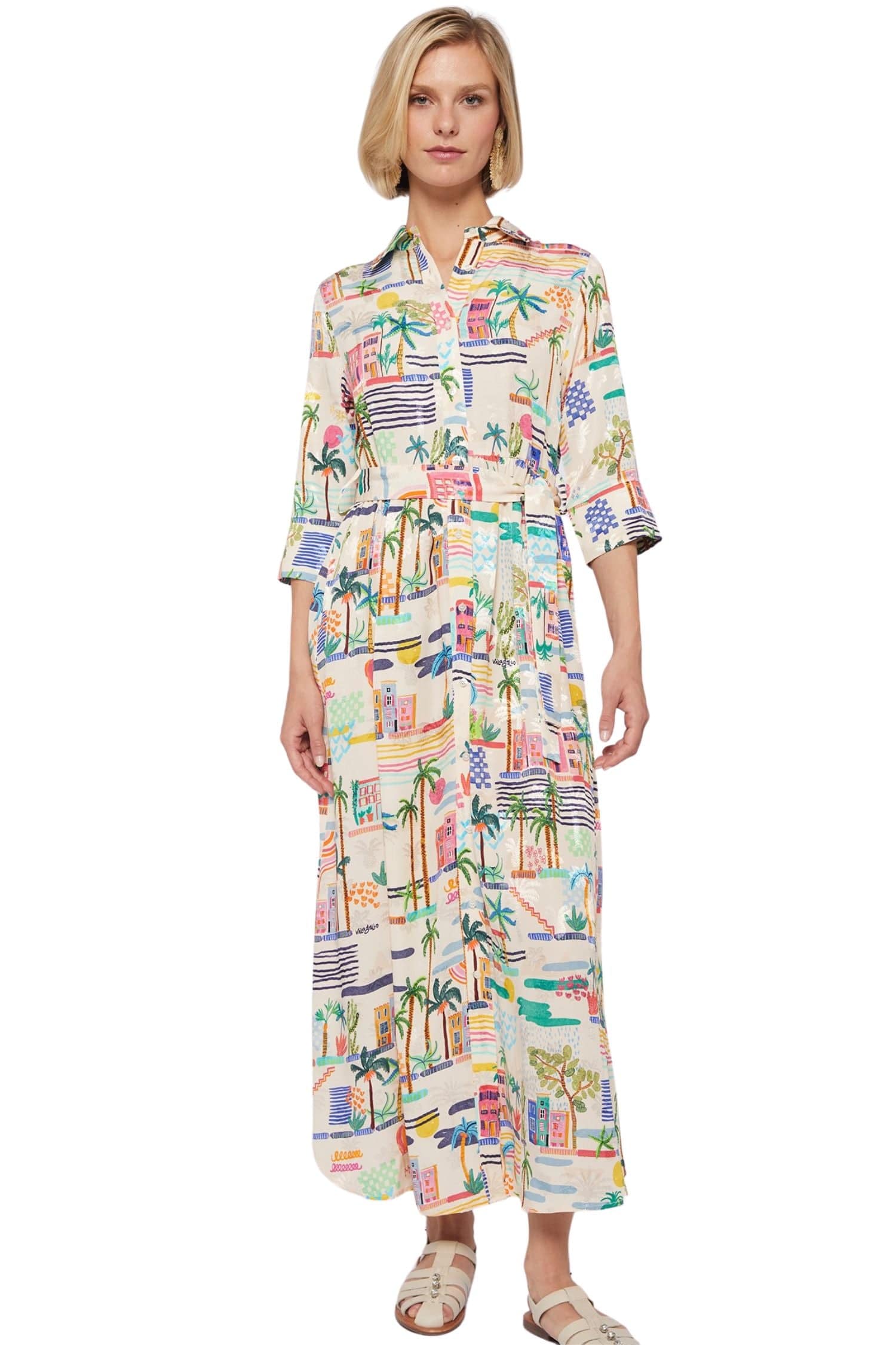 Vilagallo Dress Natalia Villajoyosa Acuarela
